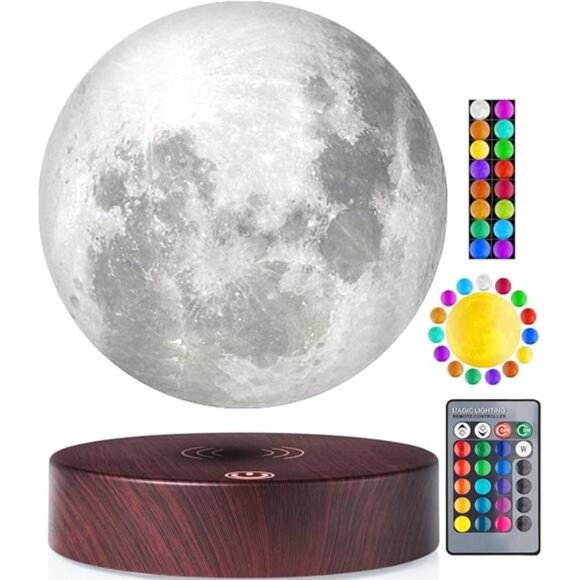 Levitating Moon Lamp, 16 Colors 20 Models Floating Moon Lamp,Floating - Picture 7 of 7